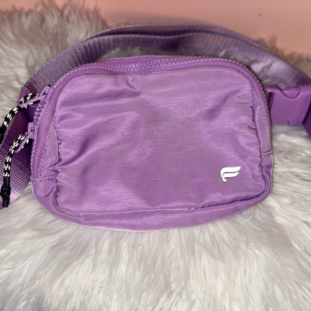 Purple Belt Bag with Logo